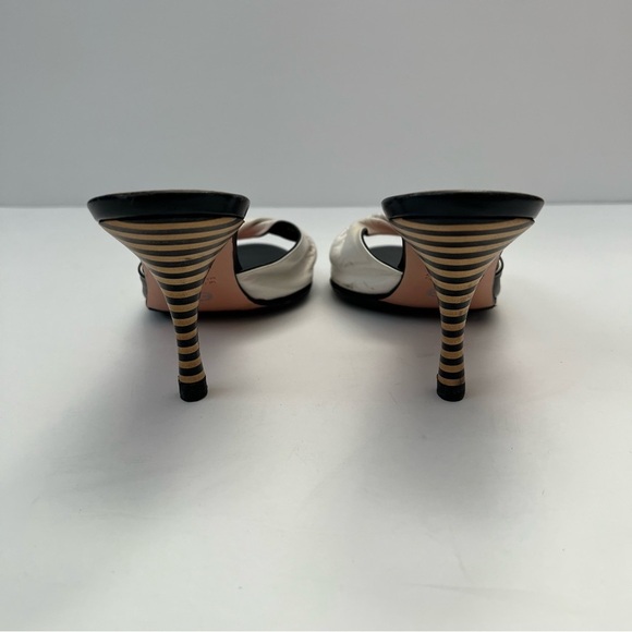 Escasa Twisted Contrast Color Leather Mules - Picture 6 of 10